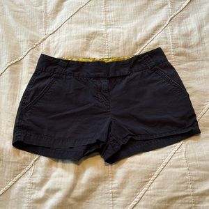 J Crew Classic Chino Women’s Shorts Navy Blue Size 4 100% cotton
